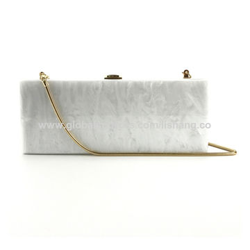 White Diamanté Embellished Clutch Bag | New Look
