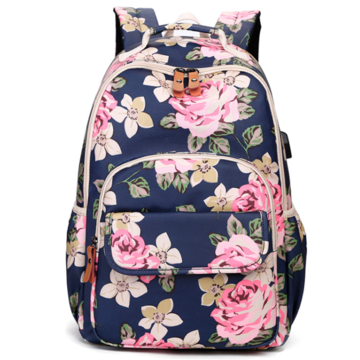 Large, Pink Backpack Purse for Women Waterproof Girls Bookbags Elementary School College Laptop Bag