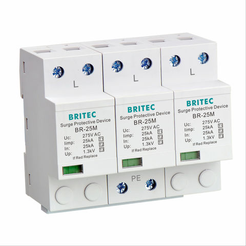 Surge suppressor Type 1+2+3 electrical surge protection devices 3P ...