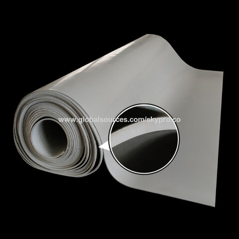 Hoja de goma de silicona natural gris resistente a la rotura de grado alimenticio 1mm 2mm 3mm