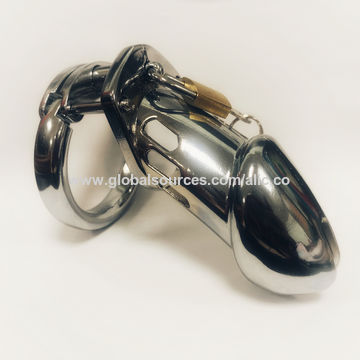 Buy Wholesale China Male Chastity Device, Steel Metal Male Cock