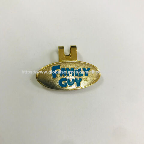 مشبك قبعة جولف مطلي بالذهب ومطلي بالمينا حسب الطلب، لا يوجد حد أدنى للطلب for sale at factory direct price
