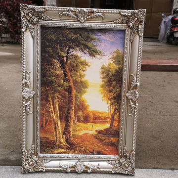 Buy China Wholesale Canvas Antique Sliver Oil Painting Frame Wooden Framed  Art Painting & Wooden Framed Art Painting $12.78