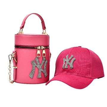 ny purse and hat set