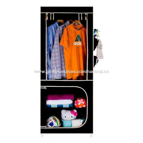 Source Customized Bedroom Simple Modern Portable Glass Door Wardrobe Closet  Storage Cabinet Designs With Hanging Organizer on m.