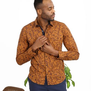 Buy Turkey Wholesale Floral Patterned Orange Slim Fit Cotton Men's Shirt & Slim Fit Long Sleeve Men's Cotton Shirt $22 | Globalsources.com Buy Turkey Wholesale Floral Patterned Orange Slim Fit Cotton Men's Shirt & Slim Fit Long Sleeve Men's Cotton Shirt $22 | Globalsources.com