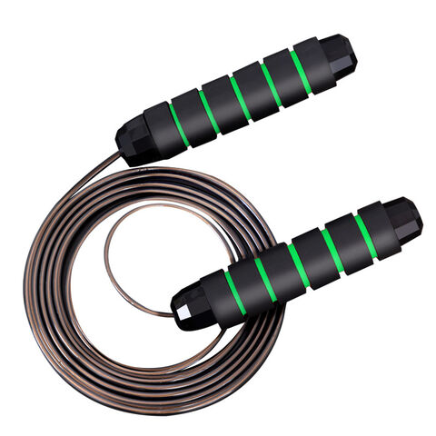 Gewichtetes Springseil mit PVC-beschichtetem Stahlseil, verstellbar für schnelles Springen, Fitness-Workout for sale at factory direct price