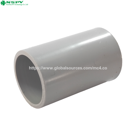 Fábrica de acoplamento sólido de PVC 20-50mm Acessórios para sistemas solares Tubo corrugado de plástico for sale at factory direct price