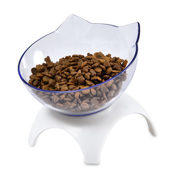 Buy Wholesale China Dog Bowl, Double Cute Transparent Plastic Acrylic  Elevated Pet Feeding Water Food Cat Dog Bowl & Dog Bowl at USD 1.27