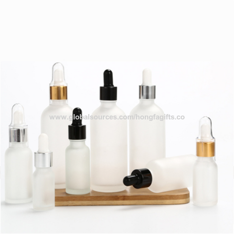 Flacons compte-gouttes en verre de haute qualité 5ml 10ml 15ml 20ml 30ml 50ml 100ml pour cosmétiques for sale at factory direct price