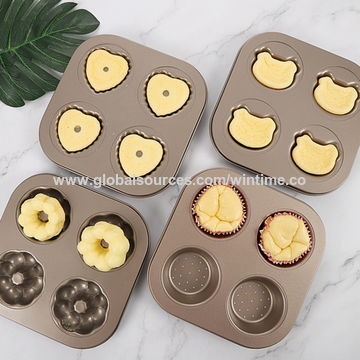 Buy Wholesale China Silicone Muffin Pan Different Shape Color Dot Design  Non-stick Kitchen Toast Cake Baking Mould & Silicone Muffin Pan at USD 2.04