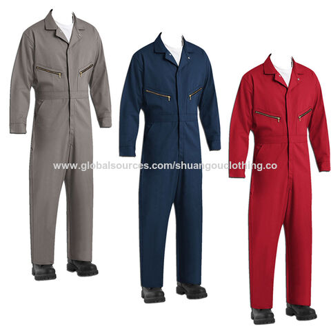 Men's FIRE RESISTANT CLOTHING FR OVERALLS  MECHANIC JUMPSUIT  FLAME  OVERALL 