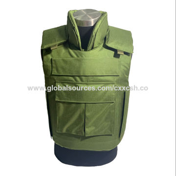 Chaleco antipuñaladas para , chaleco protector cho para juegos CS para ,  chaqueta de protección segura, chaleco Verde 40cm Baoblaze Chaleco táctico