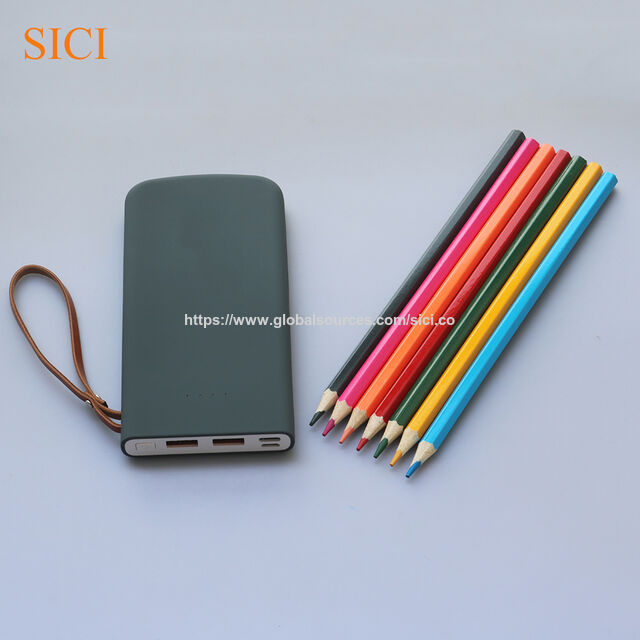 Batterie Externe Ultra Fine 10000 mAh, Chargeur Portable de Secours, Double USB