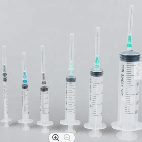 30 pièces seringue d'injection stérile en plastique jetable