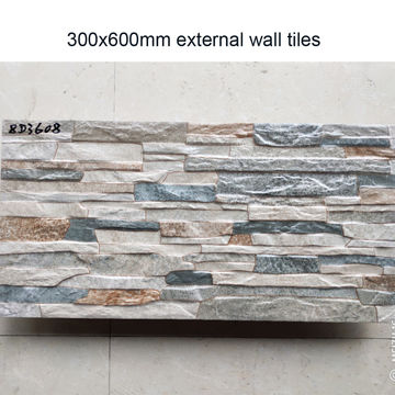 Whole China 12 X24 Outdoor Wall Tiles Matt Stone Look External Ceramic Tile For Villa At Usd 3 18 Global Sources - Outdoor Wall Tiles With Stone Effect