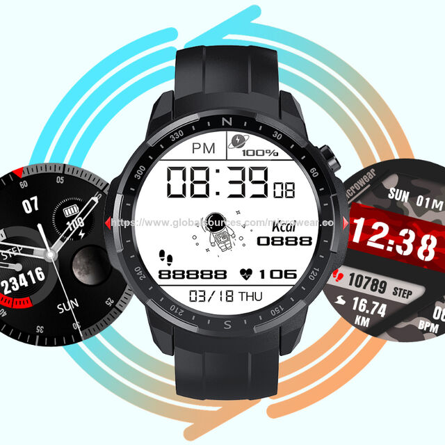 Nouvelle Montre Intelligente Bluetooth Sport OEM, Appel BT, Surveillance de la Tension Artérielle/SpO2/Température/FC/Sommeil/Sédentarité