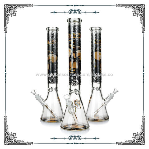 China 18 inches 7MM Beaker Bong Glass Smoking Water Pipe King Kong ...