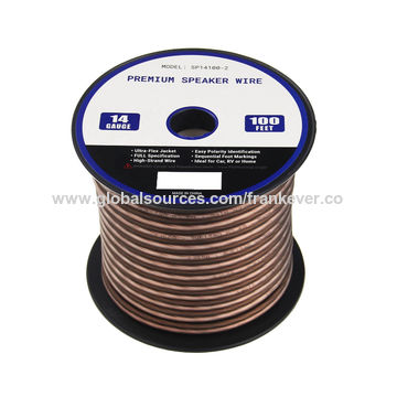 Buy Wholesale China Flexible Speaker Wire Roll Cable Speaker 14awg &  Speaker Cable at USD 4.05