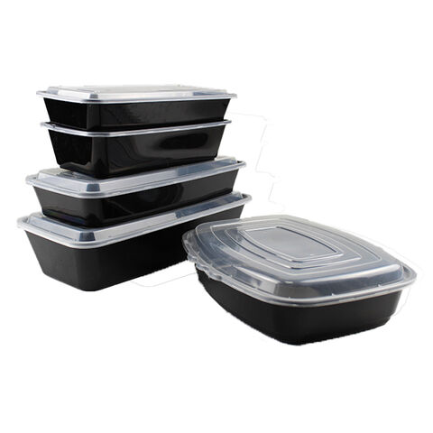 Food Containers Disposable Plastic Takeaway Microwave Freezer Storage  Boxes+LIDS