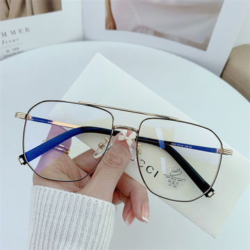 Fashion Polygon Anti-Blue Light Glasses TR90 Material Glasses Frame Men &  Women