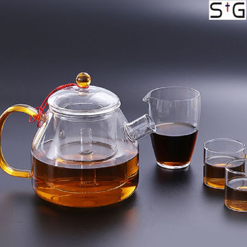 Crystal Clear Glass Teapot Set  Tea pots, Tea pot set, Glass teapot