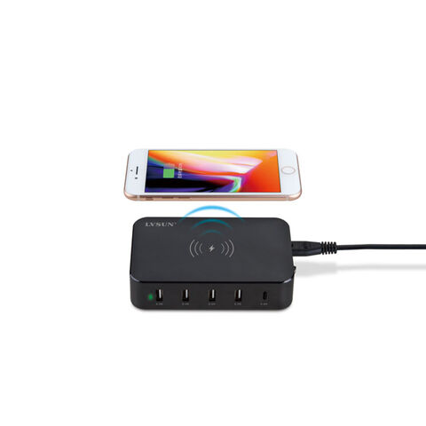Chargeur USB sans fil 5 ports à livraison rapide 2021, adapté aux smartphones et autres appareils mobiles for sale at factory direct price