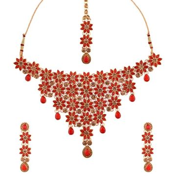Crystal Necklace Pearl Necklace Gold 