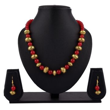Jewel India Fashion Strand Handmade Beaded Afghani African Indian Tibetan Oxidized Statement Necklace for Women