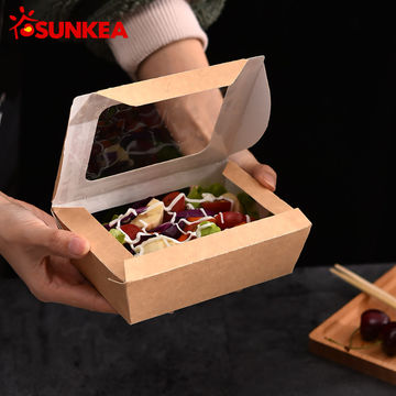 Buy Wholesale China Kraft Salad Boxes,eco Friendly Kraft Paper Chinese ...