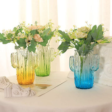 Transparent Glass Flower Vase Small Vase Hydroponics Plant Flower