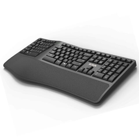 Clavier ergonomique sans fil 2.4G avec repose-poignets pour ordinateur Windows, Mac Laptop for sale at factory direct price