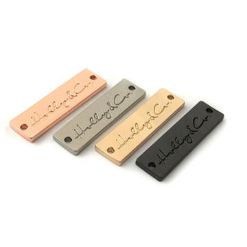Custom Clothing Labels, Engraved Metal Tags, Metal Tags, Personalized Tags,  Tiny Clothing Tags, Sewing Name Labels