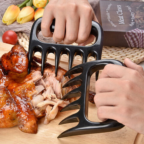 Stainless Steel Barbecue Claws Set of 2 Metal Bear Meat Claws for Shredding