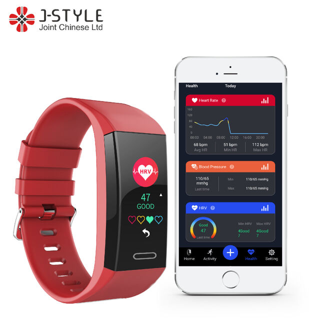 سوار تتبع GPS J-Style - سوار تتبع لياقة بدنية ذكي مع مراقب ضغط الدم