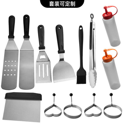 Juego de 5 piezas de utensilios de barbacoa de acero inoxidable para exteriores, juego de herramientas para parrilla for sale at factory direct price