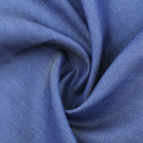 Buy Wholesale China Yarn Dyed Twill Indigo Acetate Lyocell Fabric For ...