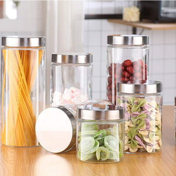 Buy Wholesale China Glass Storage Jar Glass Canning Jar For