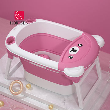 De gran tamaño bebé plegable bañera plegable de plástico para la comodidad  de los niños bebé Bañera - China Bebé de plástico, bañera de hidromasaje