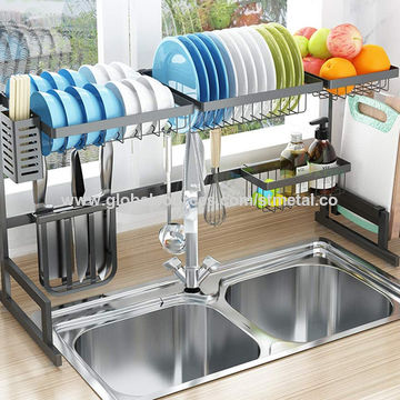 Buy Wholesale China Adjustable Kitchen Dish Drainer Rack Over The