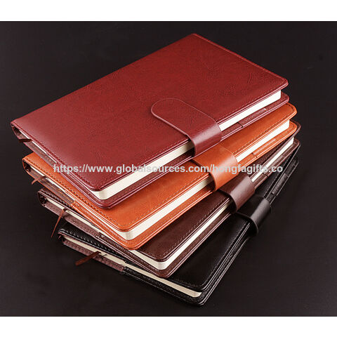 Cuaderno A5 de Cuero PU con Papel sin Ácido de 100GSM para Escritura Suave - Ideal para Negocios y Regalo Corporativo for sale at factory direct price