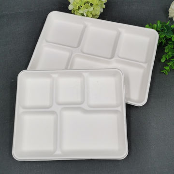 Buy Wholesale China Disposable Food Serving Trays Bagasse Paper