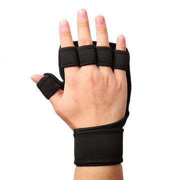 Comprar Protector de palma de la mano del ejercicio de la yoga del gimnasio  de la aptitud de los guantes del entrenamiento de las mujeres de cuatro  dedos