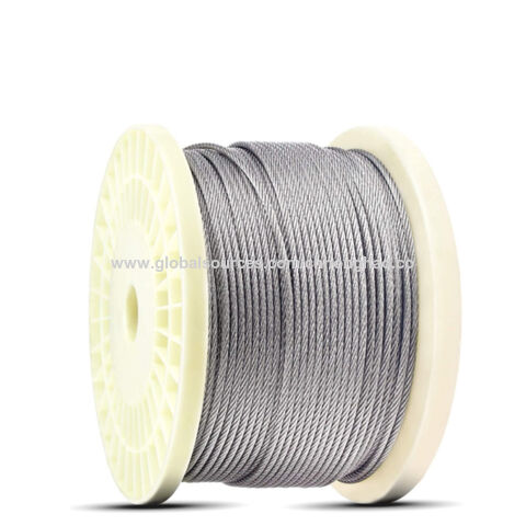 China 1x7 5/32" Stainless Steel Wire Rope 3/16" AISI304/316 Wire Rope ...