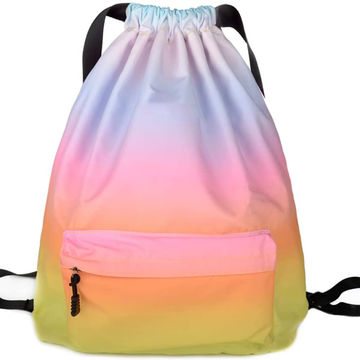 Sport Backpack Travel Athletic Sports Gymnastics Sackpack Drawstring School Bag 