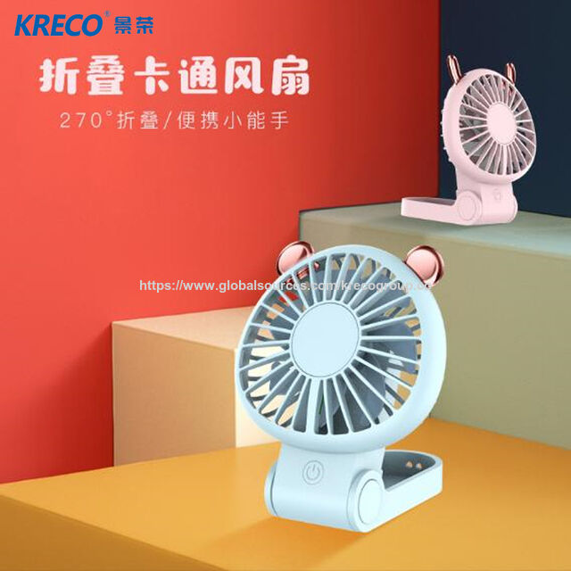Ventilador plegable electrochapado, ventilador recargable, ventilador de mesa, mini ventilador, ventilador de mano for sale at factory direct price