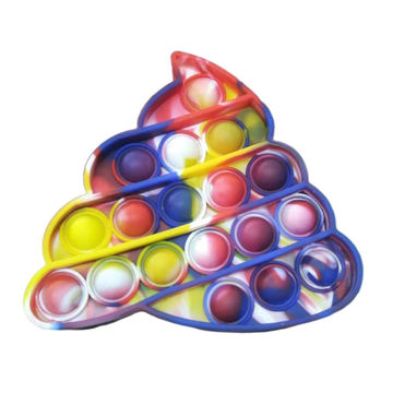 Pop Fidget Toys Pop It Games Rainbow Squishy Bubble Jeu d'échecs sensoriel  