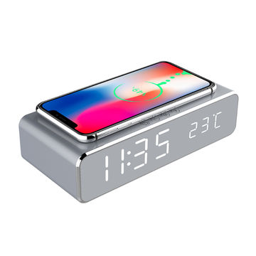 Buy Wholesale China Multifunction 10w Wireless Charger With Alarm Clock ...