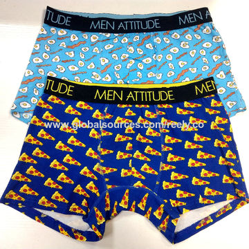 Buy Wholesale China 2-pack Custom Print Cotton Men Boxer Briefs
