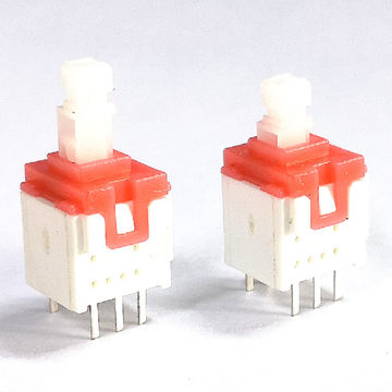 7x7mm Latching PCB Push Button Switch DPDT